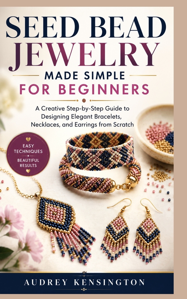 Seed Bead Jewelry Made Simple for Beginners: A Creative Step-by-Step Guide to Designing Elegant Bracelets, Necklaces, and Earrings from Scratch cover