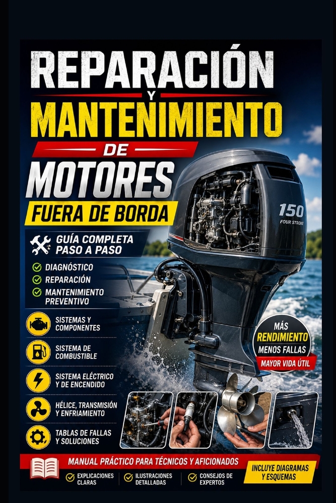 Reparación y mantenimiento de motores fuera de borda cover