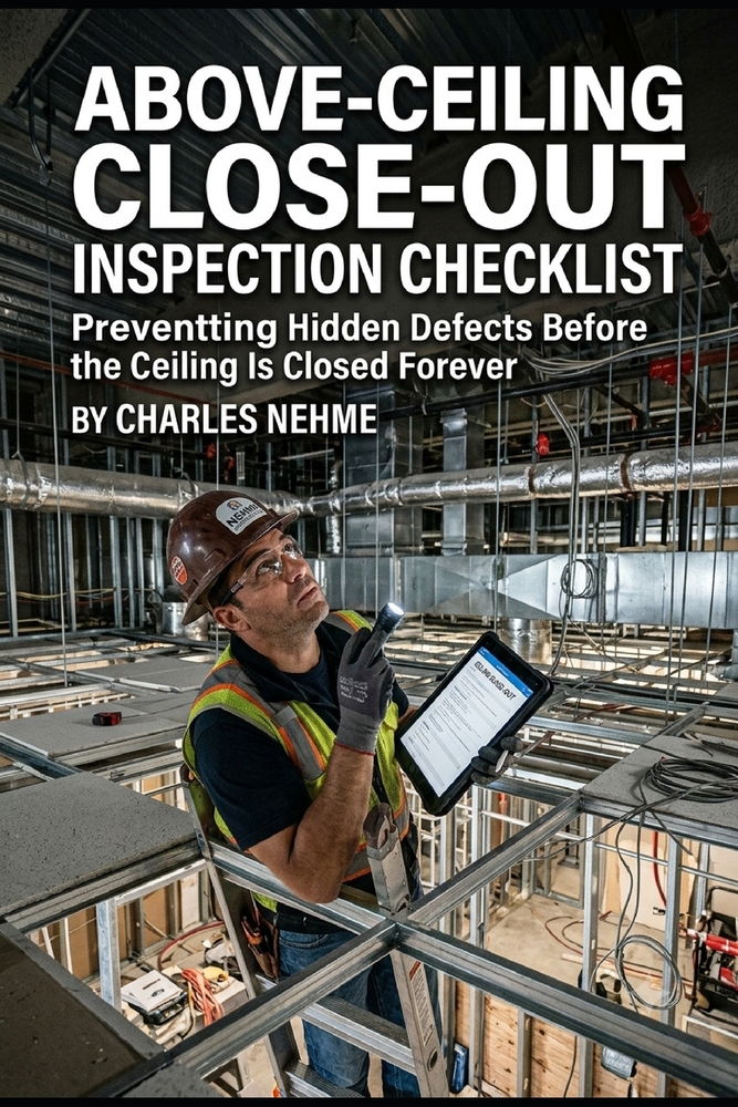 Above-Ceiling Close-Out Inspection Checklist: Preventing Hidden Defects Before the Ceiling Is Closed Forever cover