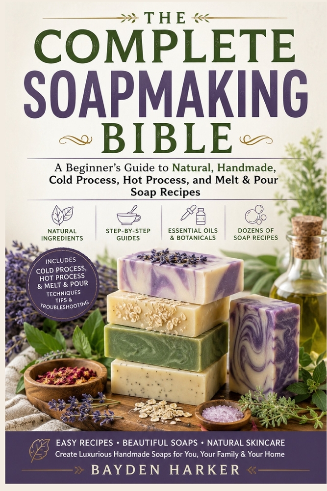 The Complete Soapmaking Bible: A Beginner's Guide to Natural, Handmade, Cold Process, Hot Process, and Melt & Pour Soap Recipes cover