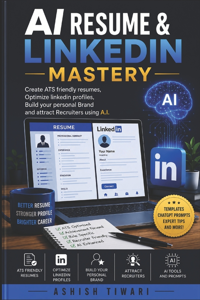 AI Resume & Linkedin Mastery: Create ATS friendly resumes, Optimize linkedin profiles, Build your personal Brand and attract Recruiters using A.I cover
