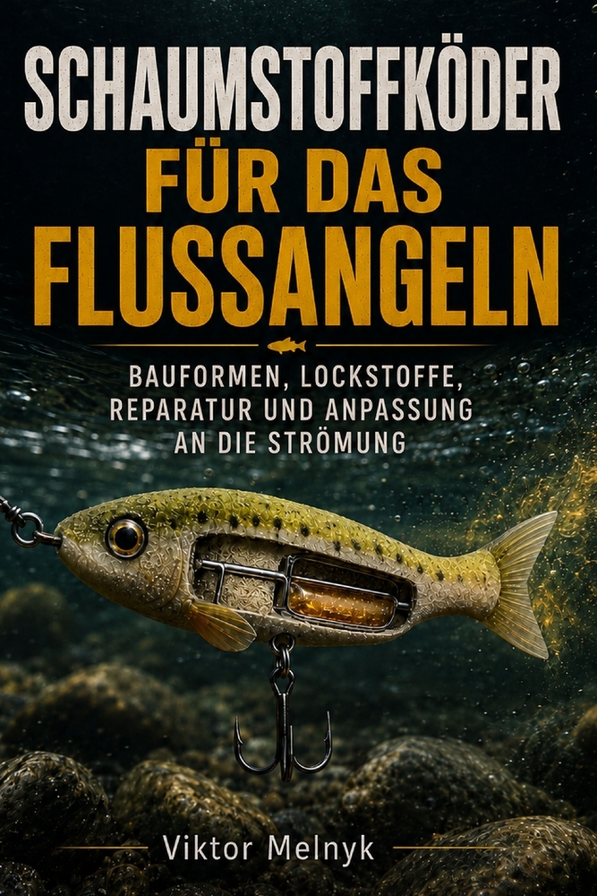 Señuelos de espuma para la pesca fluvial.: Diseños, atrayentes, reparación y adaptación a la corriente. cover