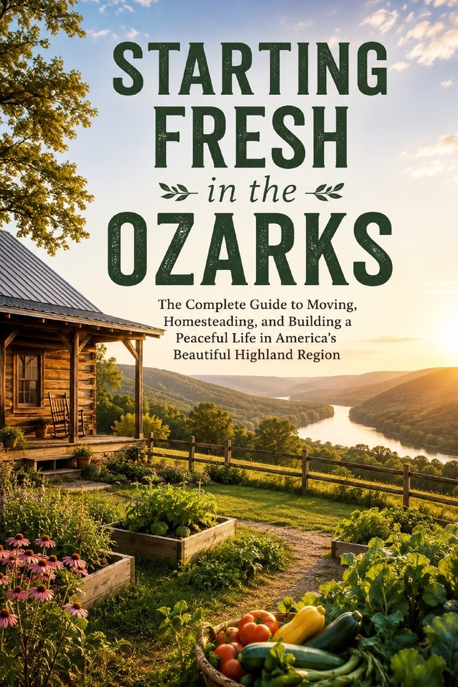 Starting Fresh in the Ozarks: The Complete Guide to Moving, Homesteading, and Building a Peaceful Life in America's Beautiful Highland Region cover