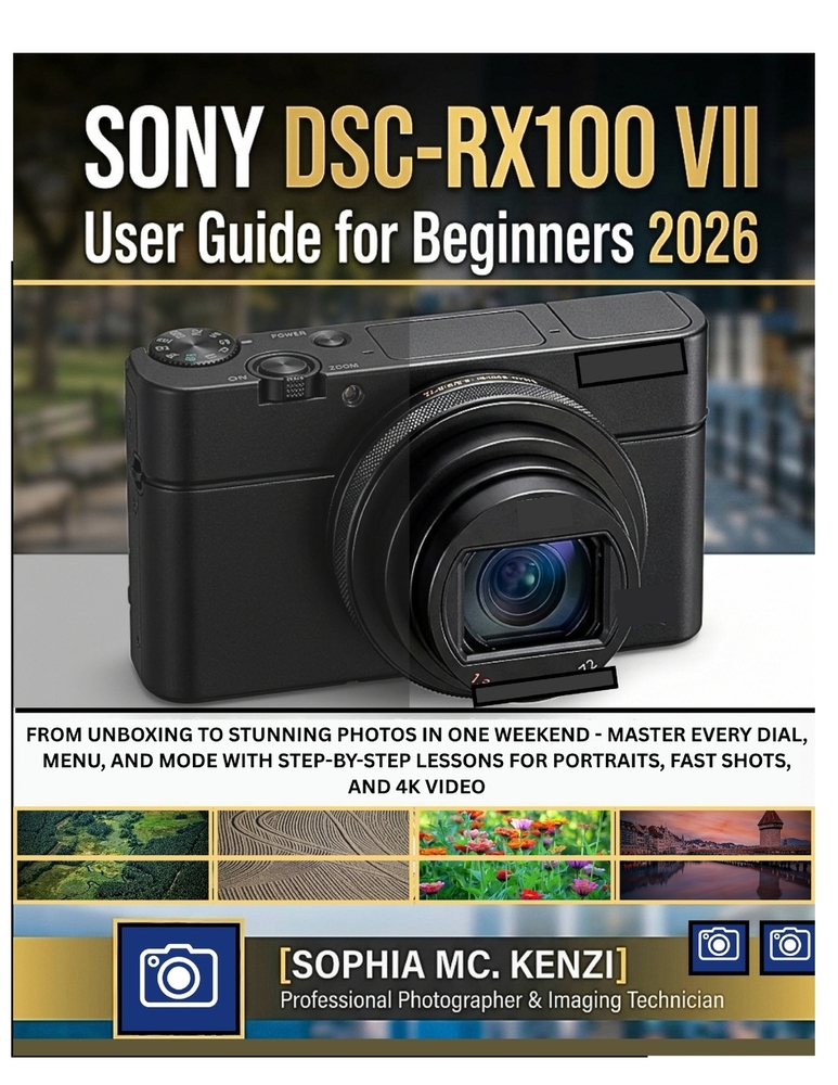 SONYDSC-RX100 VII User Guide for Beginners 2026: From Unboxing to Stunning Photos in One Weekend - Master Every Dial, Menu, and Mode with Step-by-Step cover