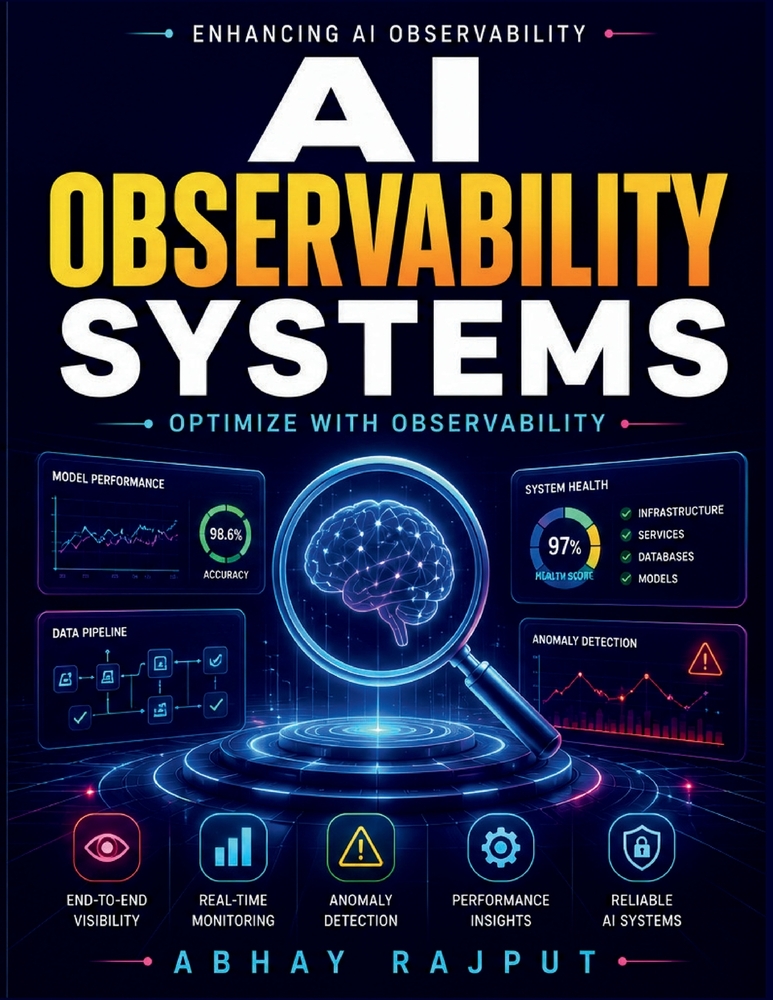 AI Observability Systems: AI monitoring frameworks AI observability tools performance analytics in AI AI performance metrics AI system monitoring real cover