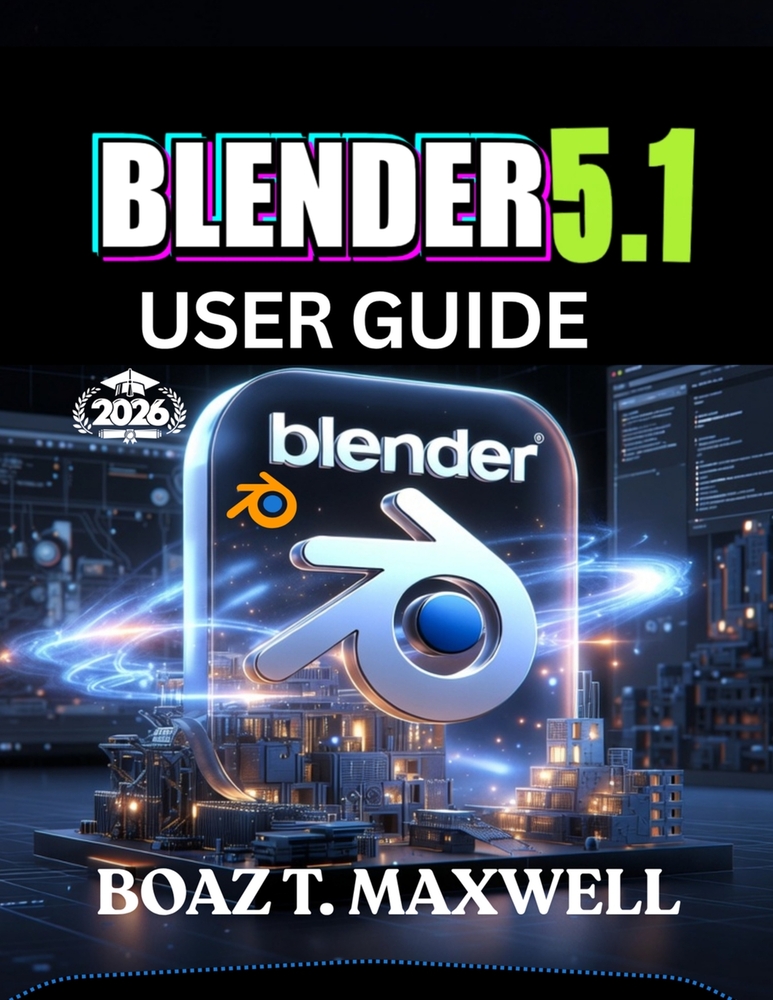 Blender 5.1 User Guide: The Complete Guide to Building 3D Models, Animations, Environments, and Cinematic Renders cover
