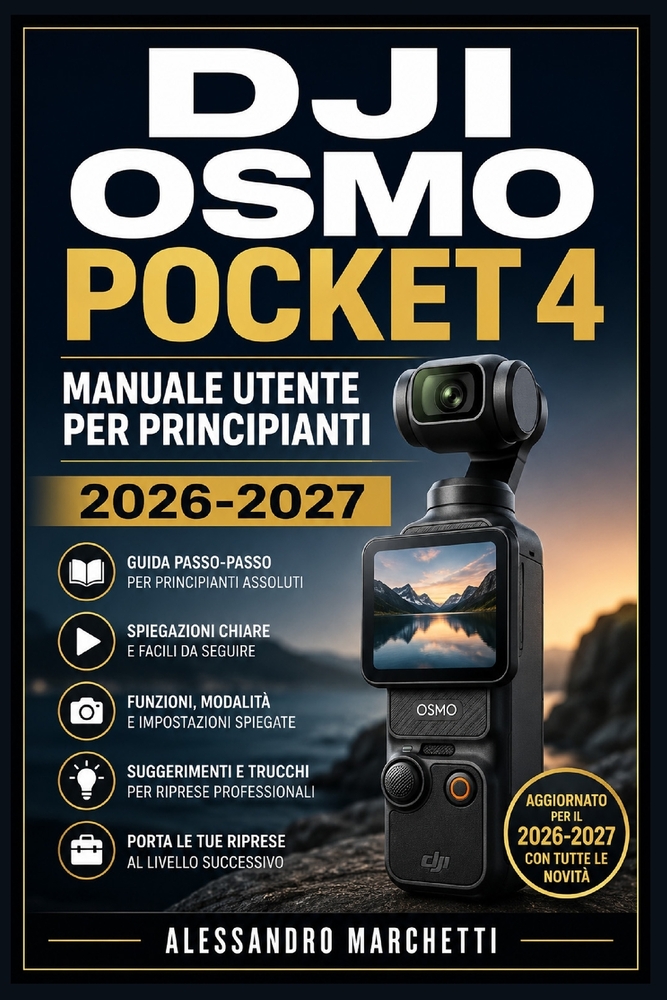DJI Osmo Pocket 4 Manuale Utente per Principianti 2026-2027: Dalla Configurazione alle Riprese Professionali: Scatta, Filma e Condividi con Sicurezza cover
