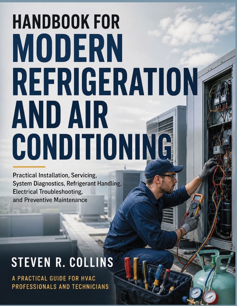 Handbook for Modern Refrigeration and Air Conditioning: Practical Installation, Servicing, System Diagnostics, Refrigerant Handling, Electrical Troubl cover