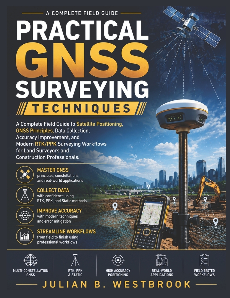 Practical GNSS Surveying Techniques: A Complete Field Guide to Satellite Positioning, GNSS Principles, Data Collection, Accuracy Improvement, and Mode cover