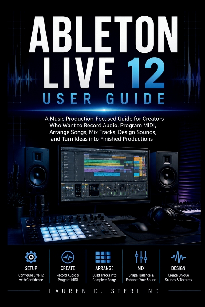 Ableton Live 12 User Guide: A Music Production-Focused Guide for Creators Who Want to Record Audio, Program MIDI, Arrange Songs, Mix Tracks, Design So cover