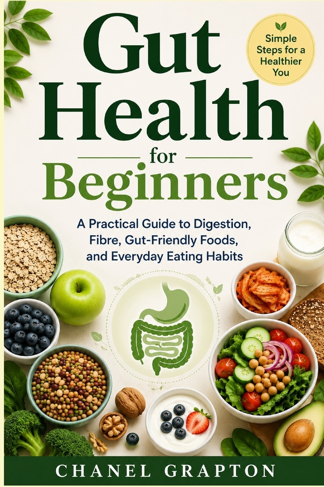 Gut Health for Beginners: A Practical Guide to Digestion, Fibre, Gut-Friendly Foods, and Everyday Eating Habits cover