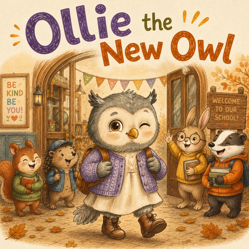 Ollie the New Owl: A Cozy Story About Starting at a New School and Finding Your Place, for Kids Ages 5-8 cover