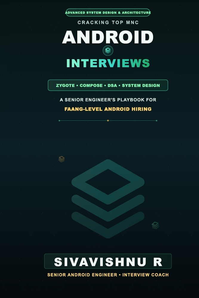 Cracking Top MNC Android Interviews: A Senior Engineer's Playbook for FAANG-Level Android Hiring cover