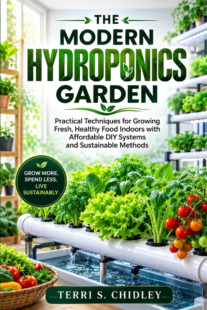 The Modern Hydroponics Garden: Practical Techniques for Growing Fresh, Healthy Food Indoors with Affordable DIY Systems and Sustainable Methods cover