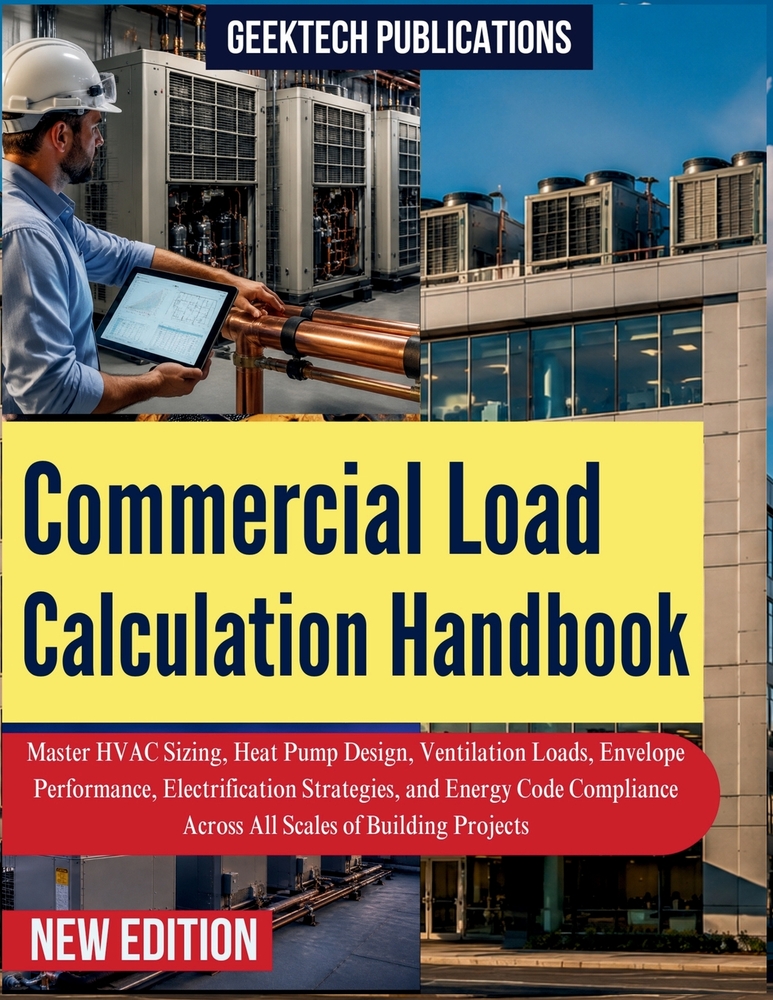 Commercial Load Calculation Handbook: Master HVAC Sizing, Heat Pump Design, Ventilation Loads, Envelope Performance, Electrification Strategies, and E cover