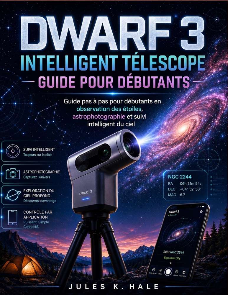 Dwarf 3 Intelligent Télescope Guide Pour Débutants: Guide pas à pas pour débutants en observation des étoiles, astrophotographie et suivi intelligent cover