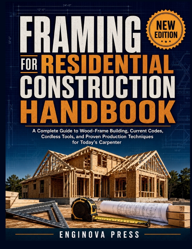 Framing for Residential Construction Handbook: A Complete Guide to Wood-Frame Building, Current Codes, Cordless Tools, and Proven Production Technique cover