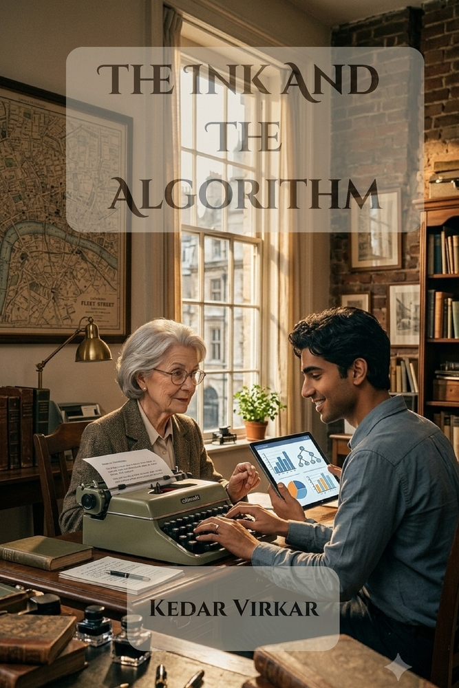 The Ink And The Algorithm: A Heartwarming Inspirational Novel of Family, Second Chances, and Fleet Street Journalist's Digital Rebirth Large Print Edi cover