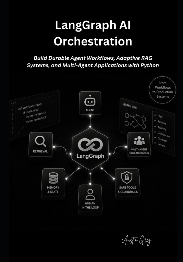 LangGraph AI Orchestration: Build Durable Agent Workflows, Adaptive RAG Systems, and Multi-Agent Applications with Python cover