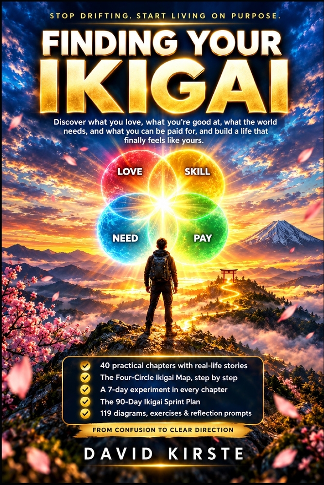 Finding Your Ikigai: Discover Your Personal Purpose With the Four-Circle Ikigai Framework - A Practical 40-Step Guide to Uncover What You Love, What Y cover