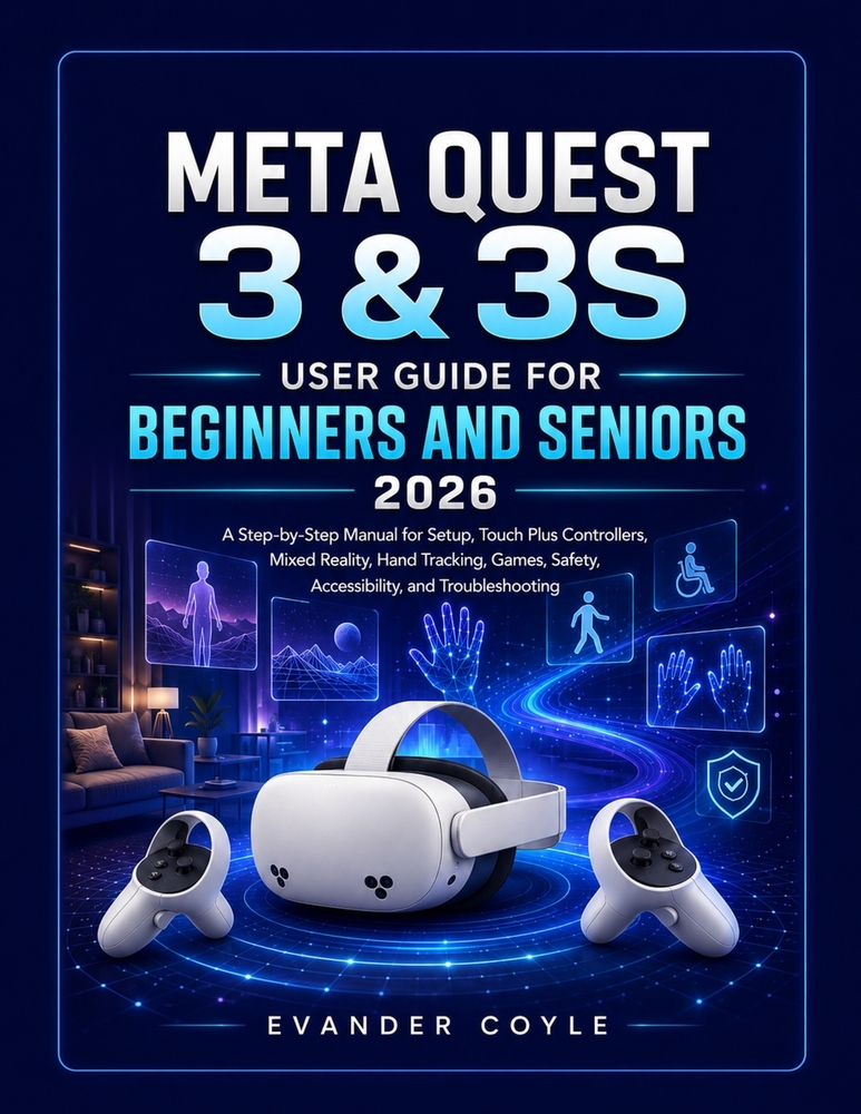 Meta Quest 3 & 3S User Guide for Beginners and Seniors 2026 cover