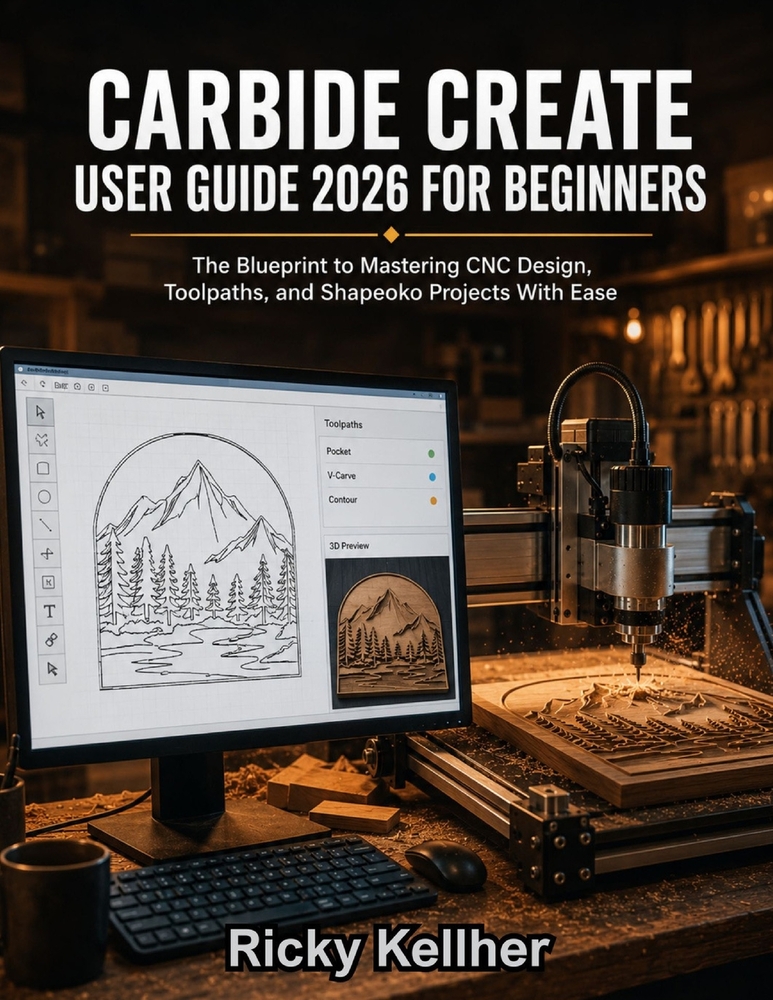 Carbide Create User Guide 2026 for Beginners: The Blueprint to Mastering CNC Design, Toolpaths, and Shapeoko Projects With Ease cover