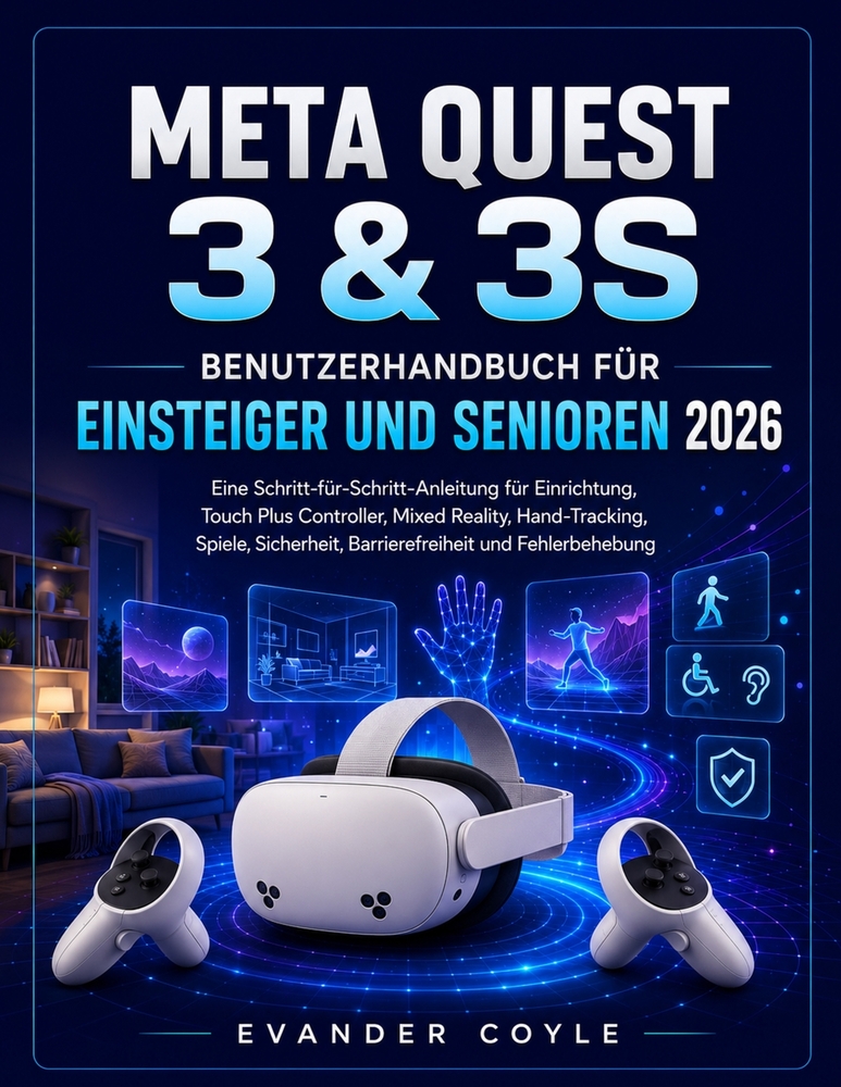Meta Quest 3 & 3S Benutzerhandbuch für Anfänger und Senioren 2026 cover