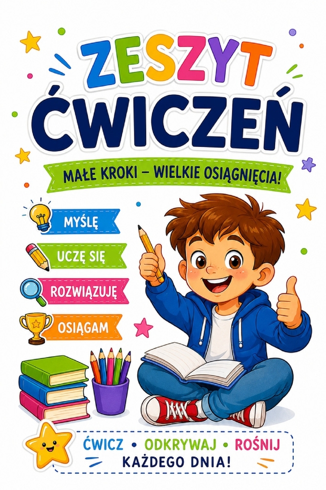 Zeszyt cwiczeń. Male kroki wielkie osiągnięcia: Ćwicz, odkrywaj, rośnij każdego dnia cover