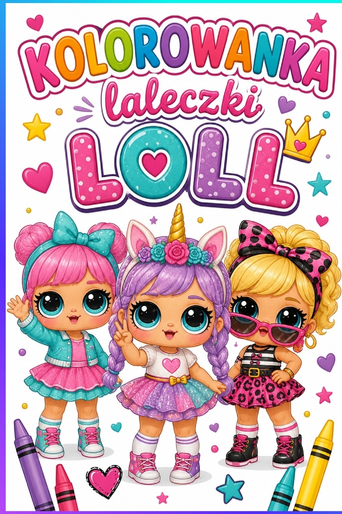 Kolorowanka Laleczki Loll cover
