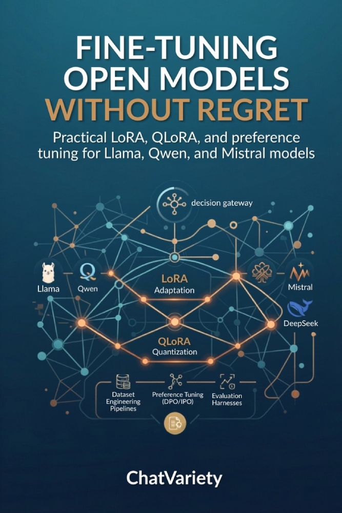 Fine-Tuning Open Models Without Regret: Practical LoRA, QLoRA, and preference tuning for Llama, Qwen, and Mistral models cover