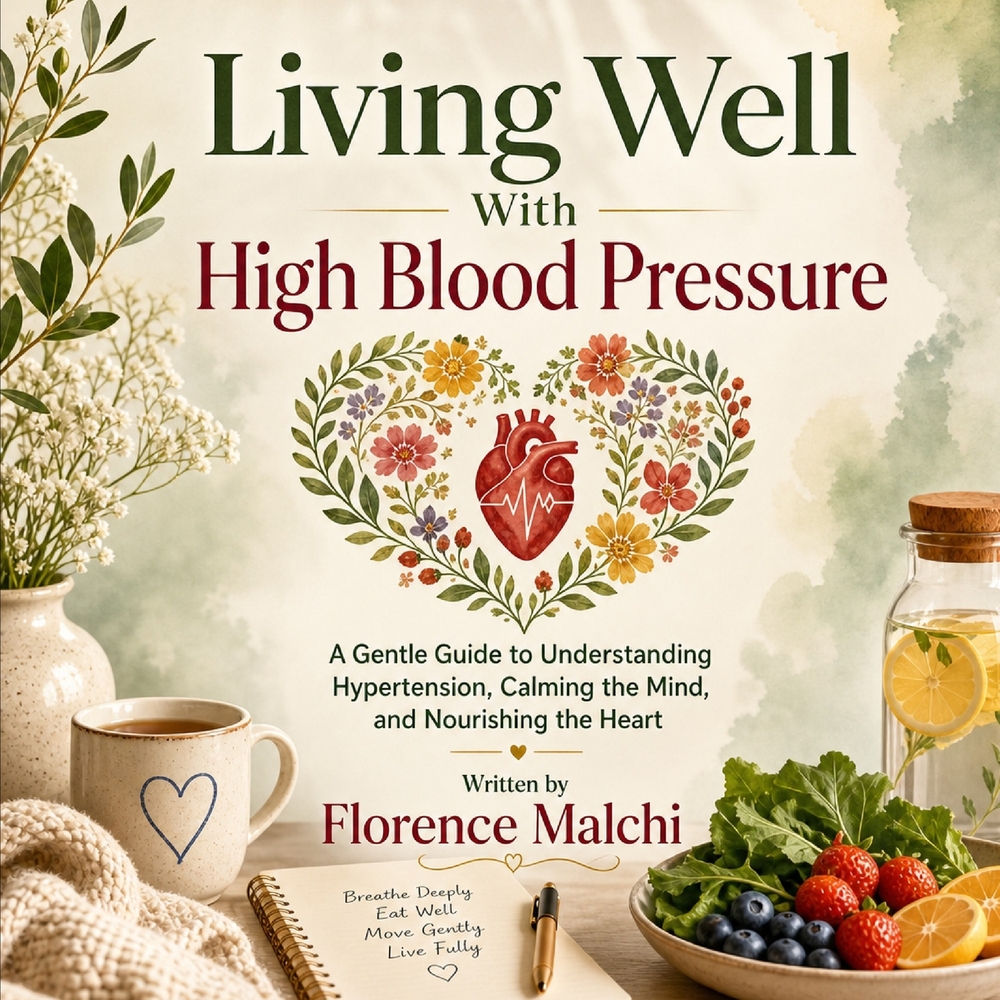 Living Well With High Blood Pressure: A Gentle Guide to Understanding Hypertension, Calming the Mind, and Nourishing the Heart cover