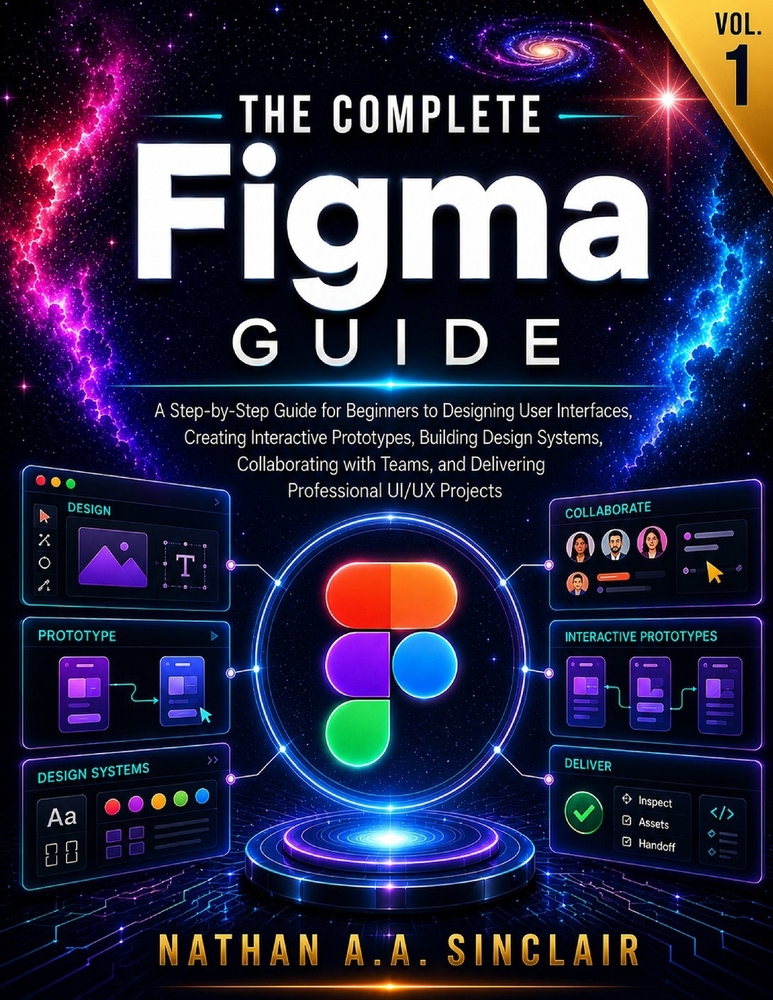 The Complete Figma Guide VOL.1: A Step-by-Step Guide for Beginners to Designing User Interfaces, Creating Interactive Prototypes, Building Design Syst cover