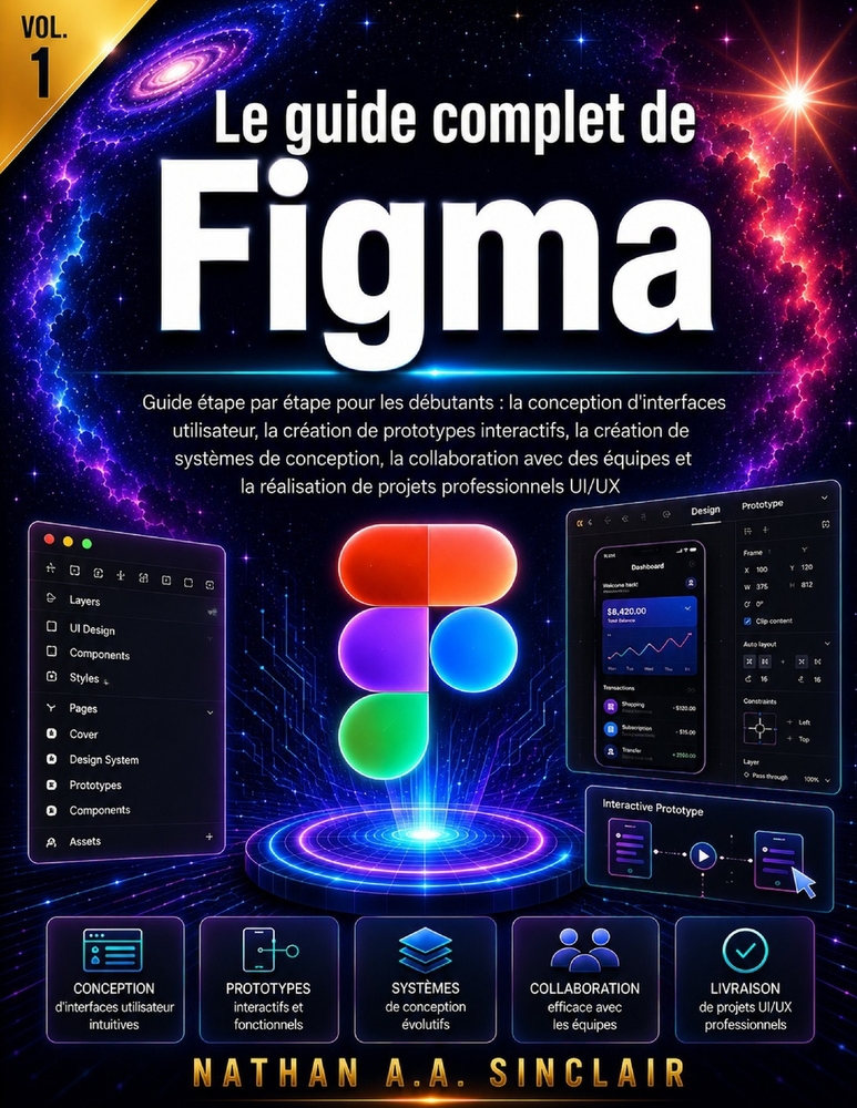 Le guide complet de Figma VOL.1: Guide étape par étape pour les débutants: la conception d'interfaces utilisateur, la création de systèmes de concepti cover