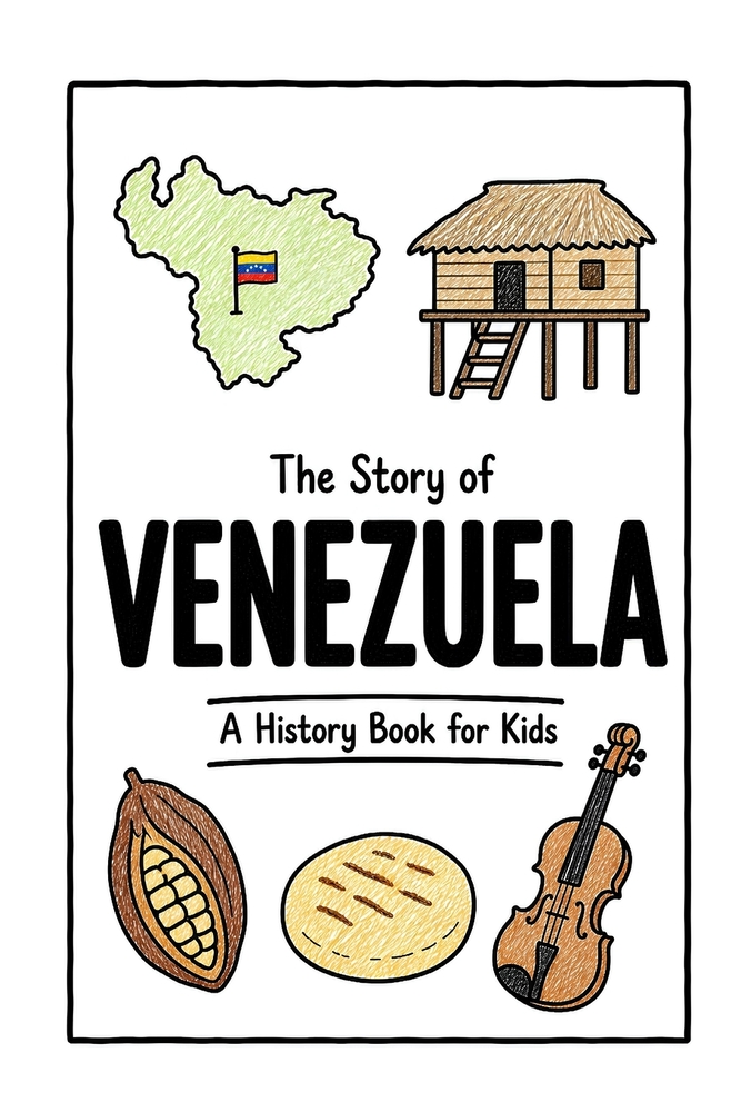 The Story of Venezuela - A History Book for Kids: A Fun, Educational, and Illustrated Journey Through Venezuelan History for Children and Curious Mind cover