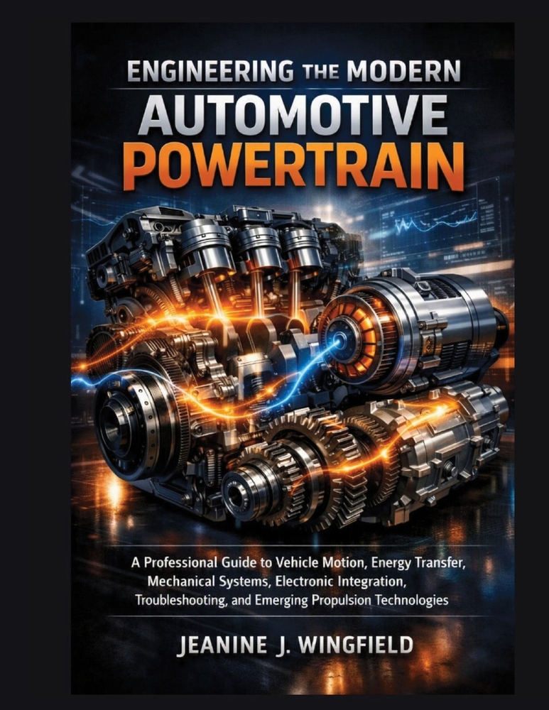Engineering the Modern Automotive Powertrain: A Professional Guide to Vehicle Motion, Energy Transfer, Mechanical Systems, Electronic Integration, Tro cover