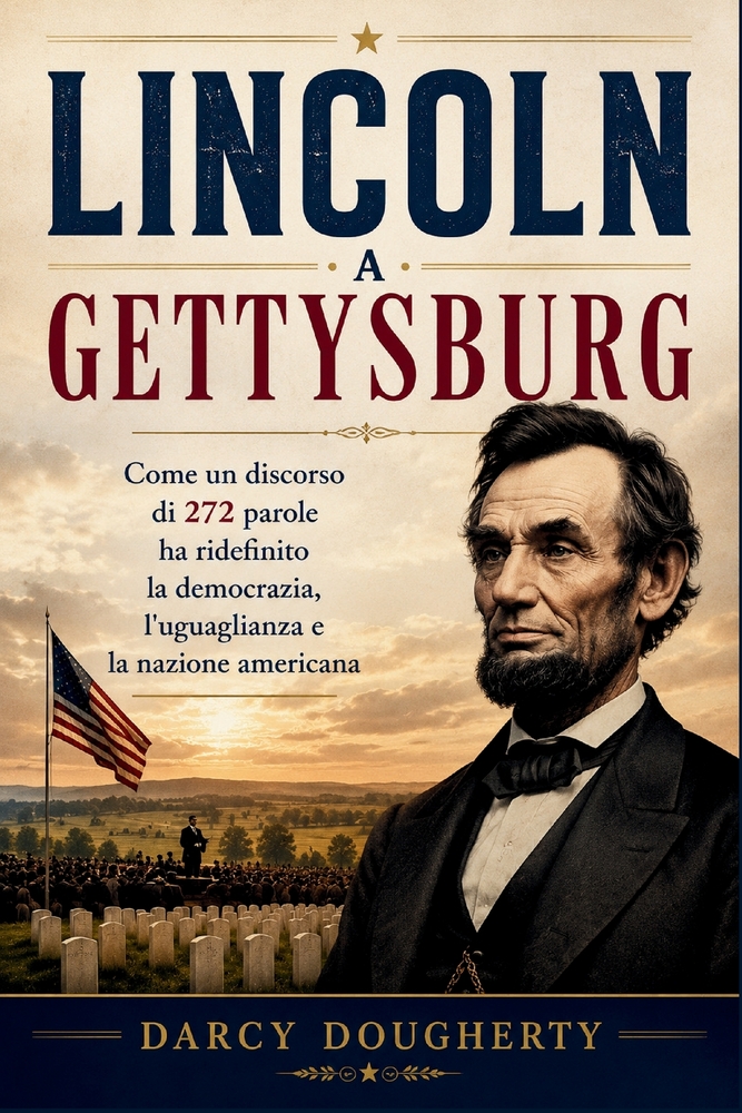 Lincoln a Gettysburg: Come un discorso di 272 parole ha ridefinito la democrazia, l'uguaglianza e la nazione americana cover