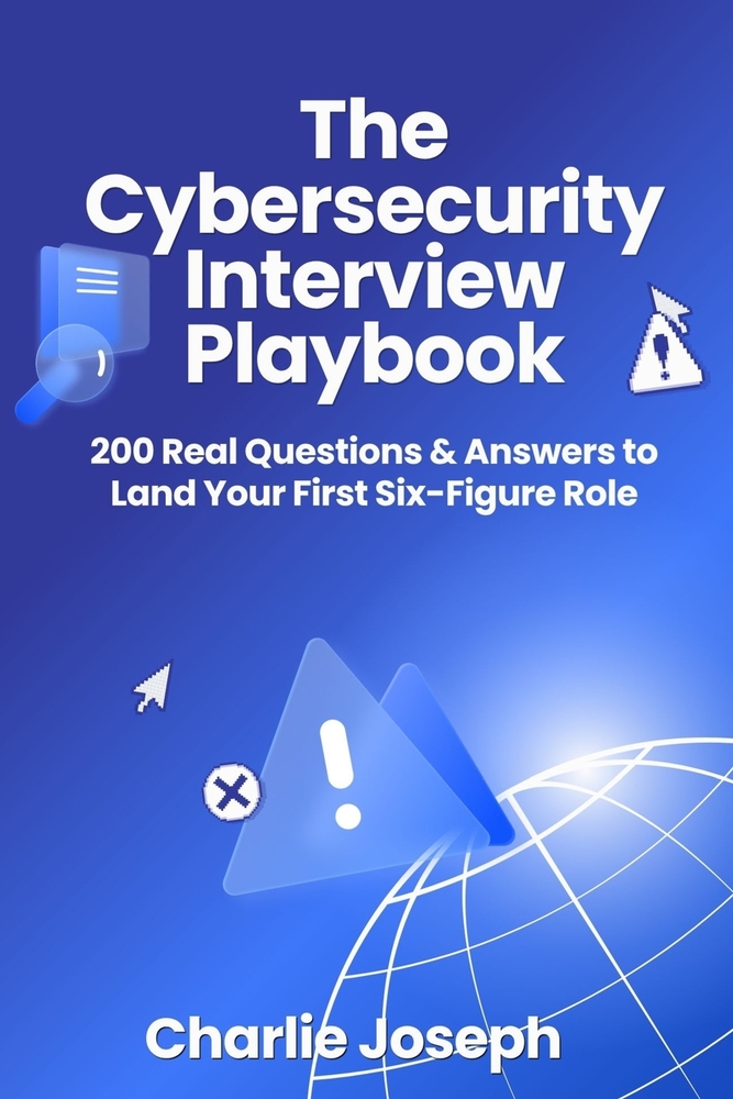 The Cybersecurity Interview Playbook: 200 Real Questions & Answers to Land Your First Six-Figure Role cover