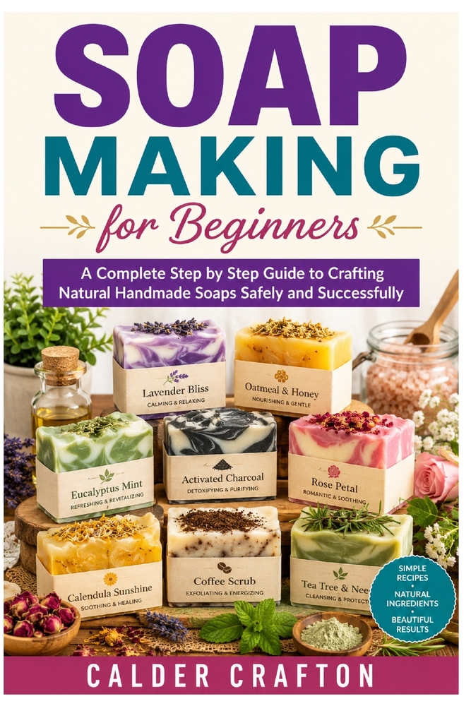 Soap Making for Beginners: A Complete Step by Step Guide to Crafting Natural Handmade Soaps Safely and Successfully cover