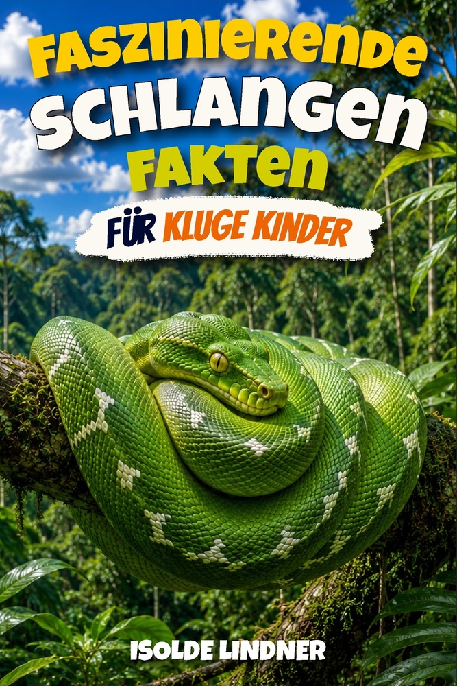 Faszinierende Schlangenfakten für kluge Kinder: Entdecke die geheimen Leben, erstaunlichen Anpassungen und die außergewöhnliche Welt der am meisten mi cover