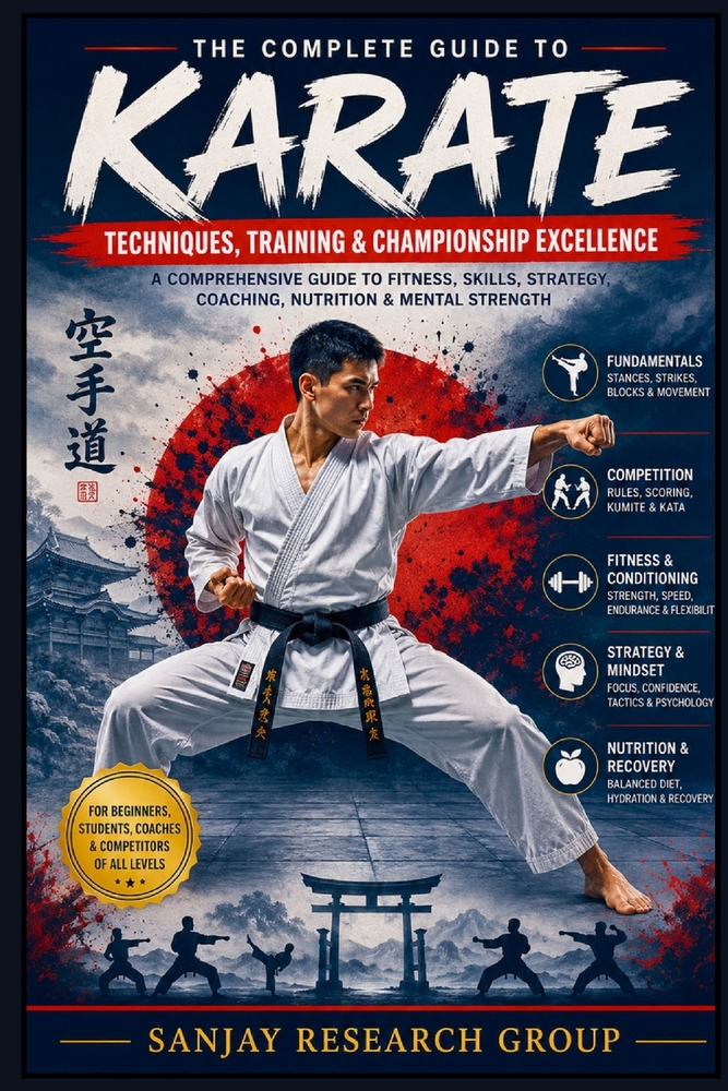 Karate: A Comprehensive Guide to Fitness, Skills, Strategy, Coaching, Nutrition, Mental Strength cover