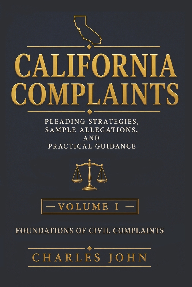 California Complaints Volume I: Foundations of Civil Complaints cover