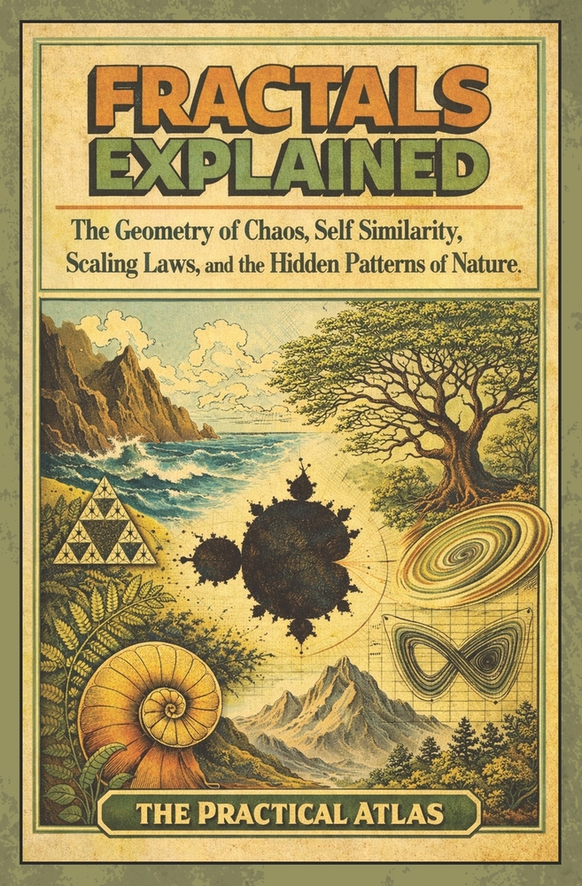 Fractals Explained: The Geometry of Chaos, Self Similarity, Scaling Laws, and the Hidden Patterns of Nature cover