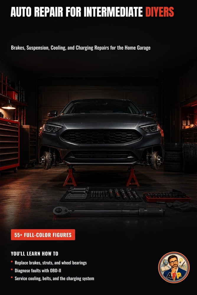 Auto Repair for Intermediate DIYers: Brakes, Suspension, Cooling, and Charging Repairs for the Home Garage cover