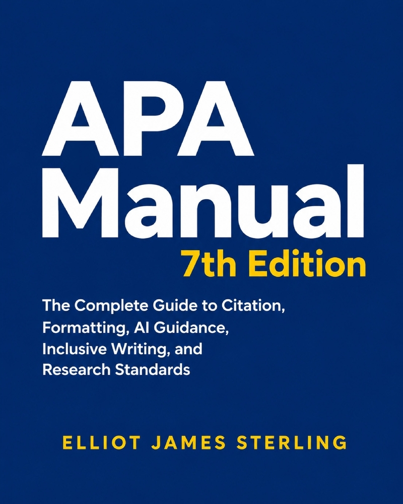APA Manual 7th Edition: The Complete Guide to Citation, Formatting, AI Guidance, Inclusive Writing, and Research Standards cover