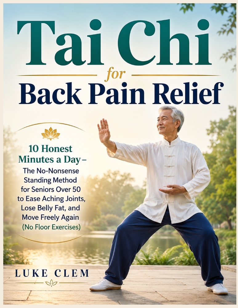 Tai Chi for Back Pain Relief: 10 Honest Minutes a Day - The No-Nonsense Standing Method for Seniors Over 50 to Ease Aching Joints, Lose Belly Fat, and cover