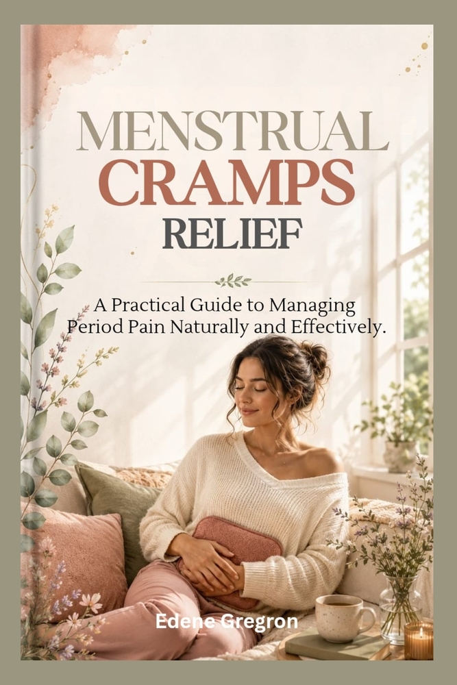 Menstrual Cramps Relief: A Practical Guide to Managing Period Pain Naturally and Effectively. cover