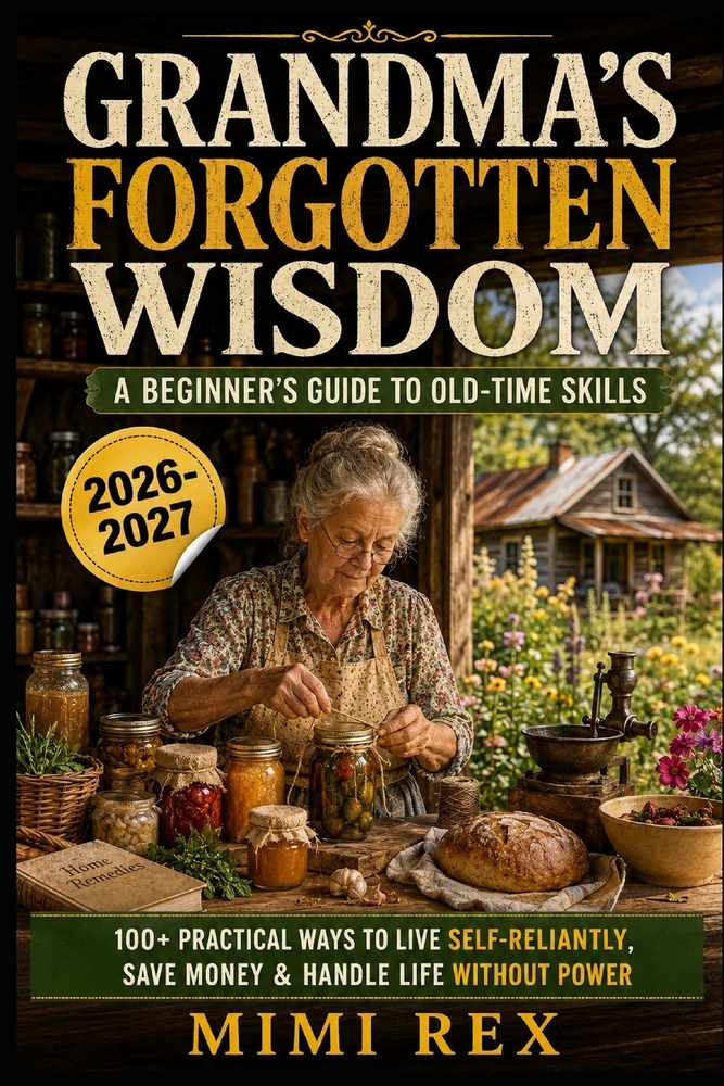 Grandma's Forgotten Wisdom: A Beginner's Guide to Old-Time Skills: 100+ Practical Ways to Live Self-Reliantly, Save Money & Handle Life Without Power cover