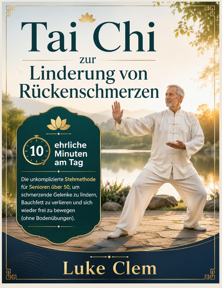 Tai Chi zur Linderung von Rückenschmerzen: 10 ehrliche Minuten am Tag - Die unkomplizierte Stehmethode für Senioren über 50, um schmerzende Gelenke zu cover