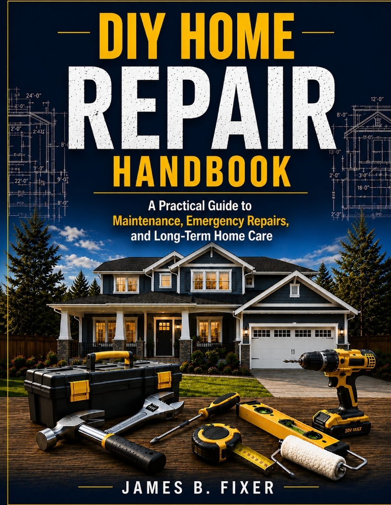 DIY Home Repair Handbook: A Practical Guide to Maintenance, Emergency Repairs, and Long-Term Home Care cover