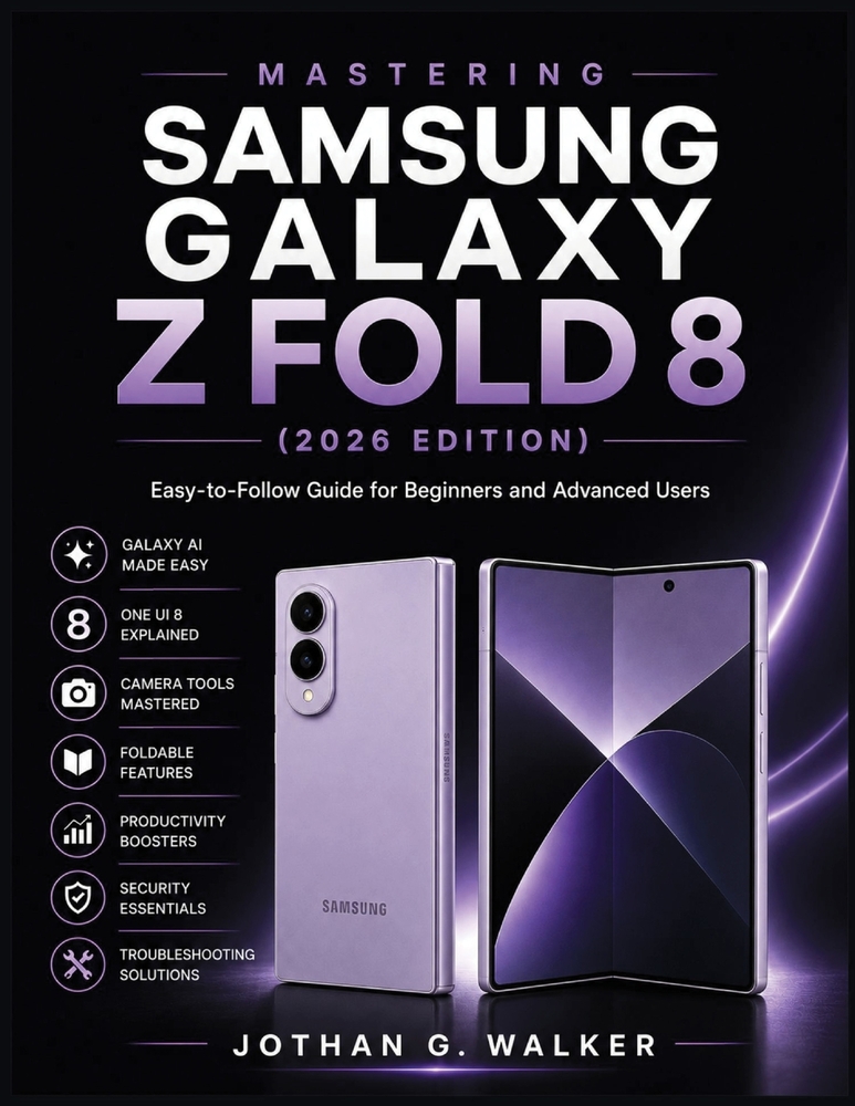 Mastering Samsung Galaxy Z Fold 8 (2026 Edition): Easy-to-Follow Guide for Beginners and Advanced Users to Unlock the Full Potential of Galaxy AI, One cover